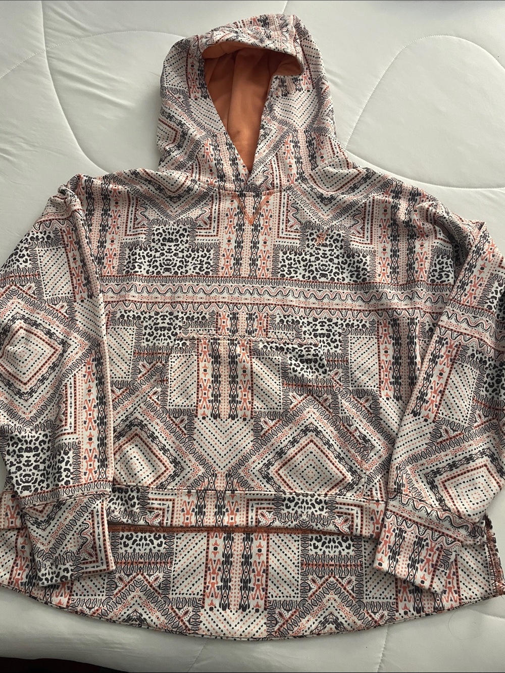 Patterned Hooey Hooded Pullover